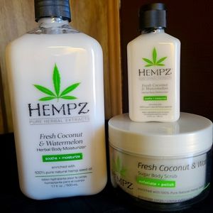 Hempz Body lotion and Body scrub